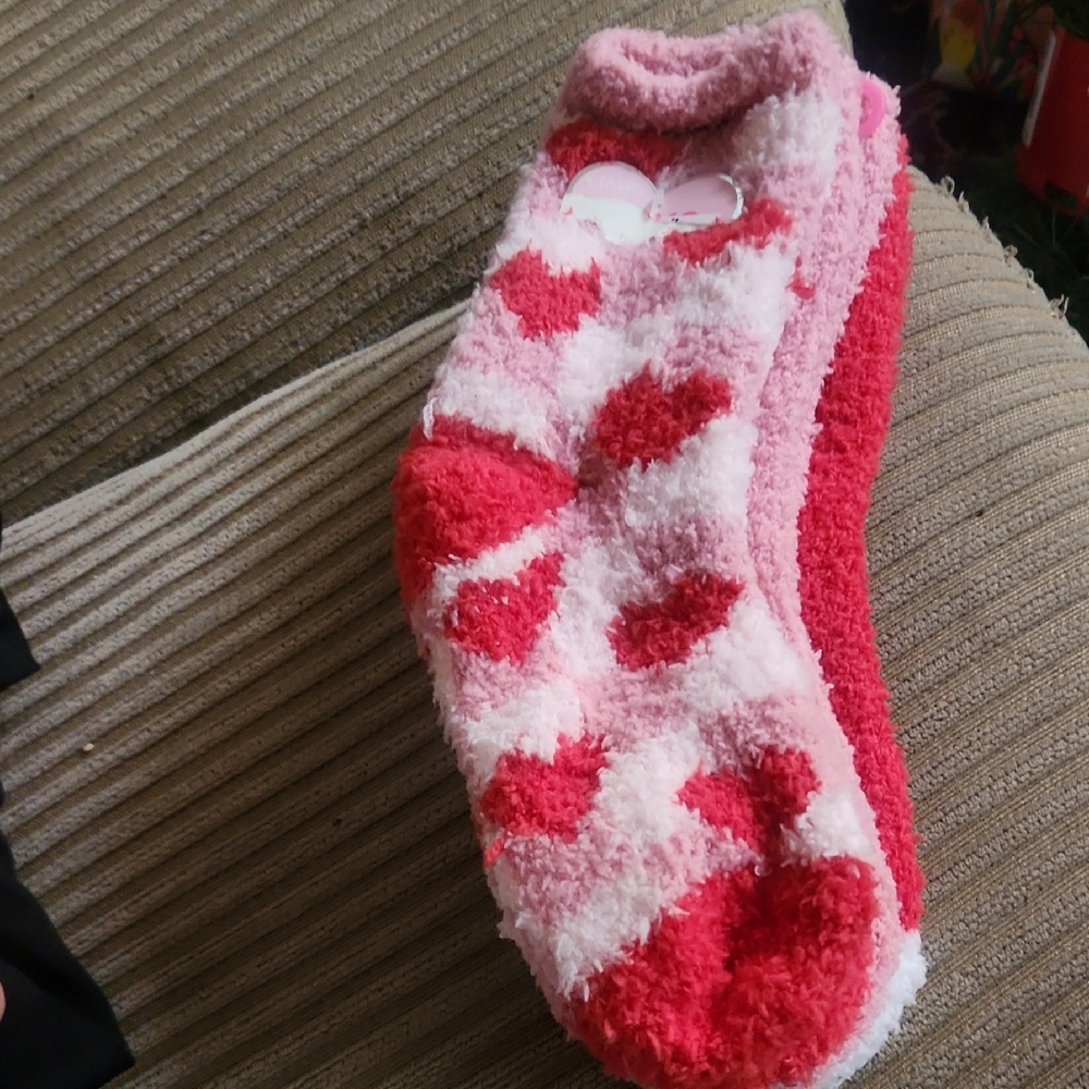 Cozy Pink and Red  Sock Bundle